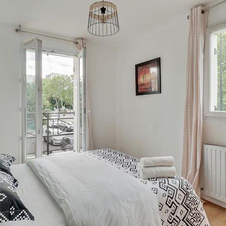 Апартаменты Chic Apart With Parking Near Paris Обервилье Экстерьер фото