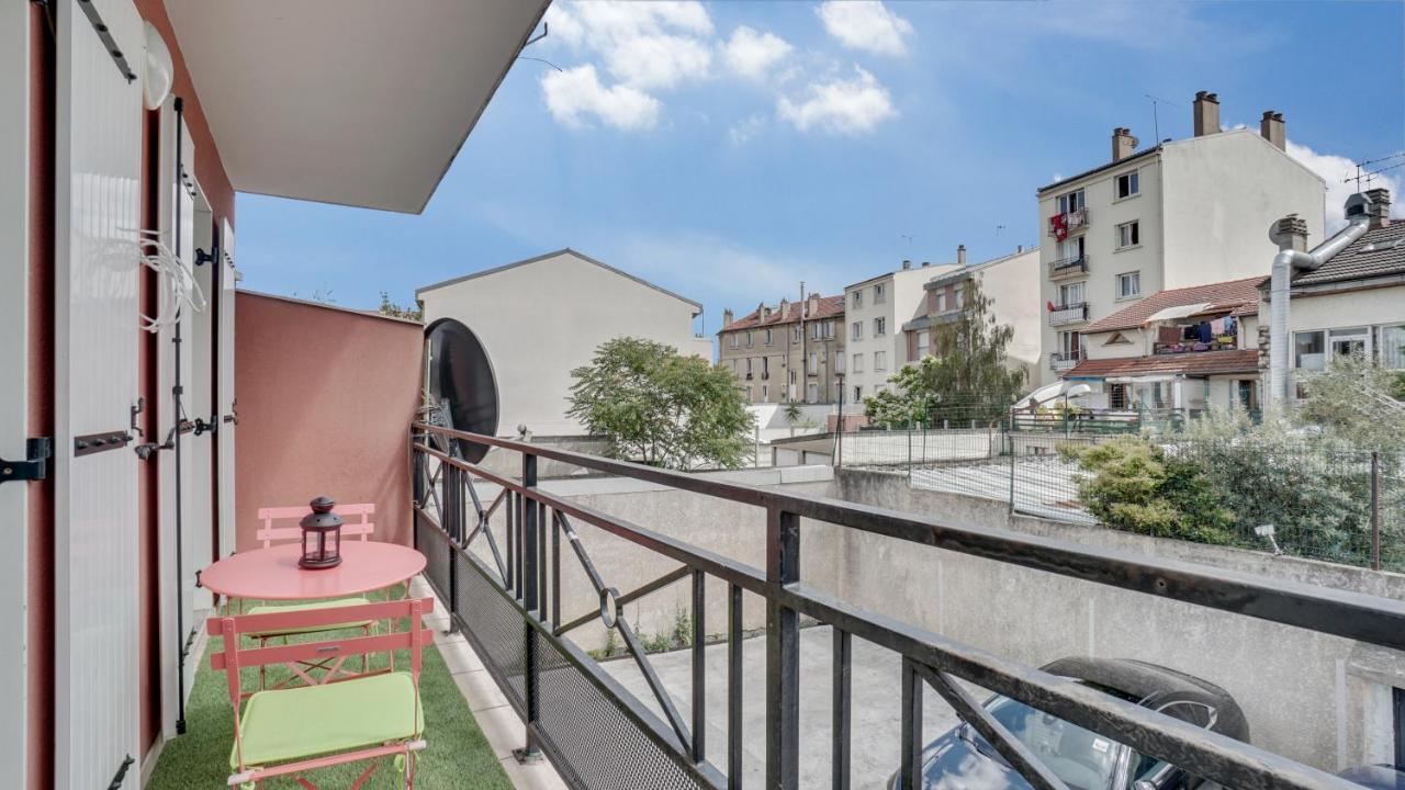 Апартаменты Chic Apart With Parking Near Paris Обервилье Экстерьер фото